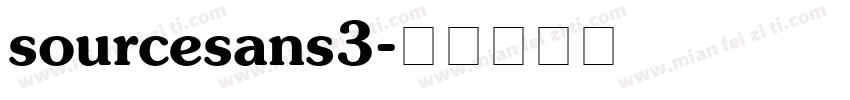 sourcesans3字体转换
