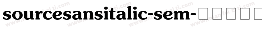 sourcesansitalic-sem字体转换