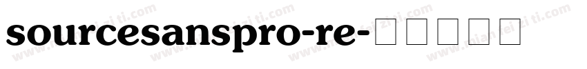 sourcesanspro-re字体转换