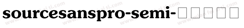 sourcesanspro-semi字体转换
