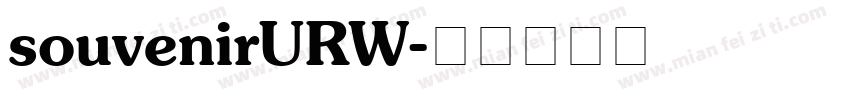 souvenirURW字体转换