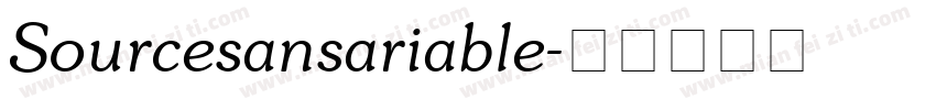 Sourcesansariable字体转换