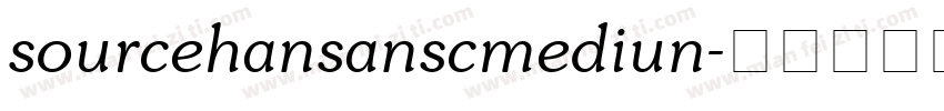 sourcehansanscmediun字体转换