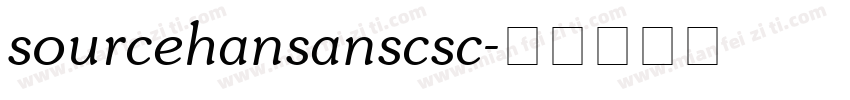 sourcehansanscsc字体转换