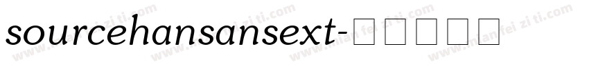 sourcehansansext字体转换
