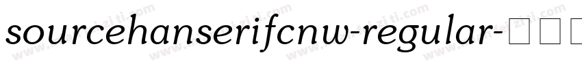 sourcehanserifcnw-regular字体转换