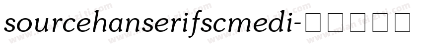 sourcehanserifscmedi字体转换