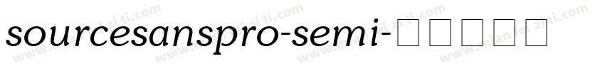 sourcesanspro-semi字体转换