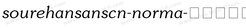 sourehansanscn-norma字体转换