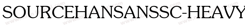 SOURCEHANSANSSC-HEAVY-GBPC字体转换