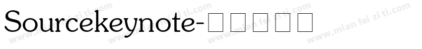 Sourcekeynote字体转换