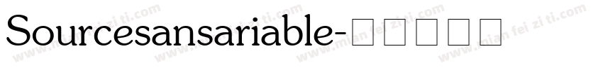 Sourcesansariable字体转换