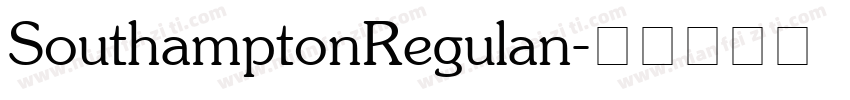 SouthamptonRegulan字体转换