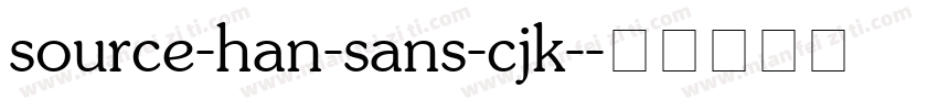source-han-sans-cjk-字体转换