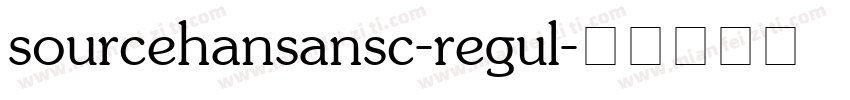 sourcehansansc-regul字体转换