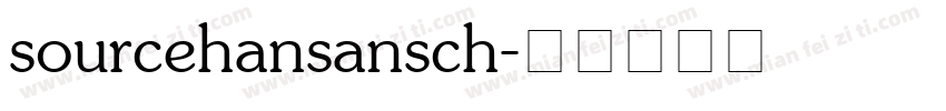 sourcehansansch字体转换