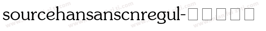 sourcehansanscnregul字体转换