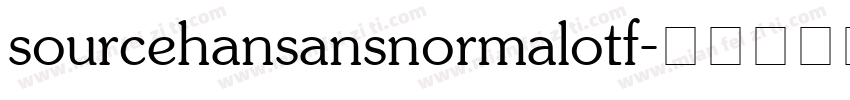 sourcehansansnormalotf字体转换