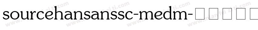 sourcehansanssc-medm字体转换