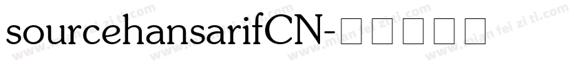 sourcehansarifCN字体转换
