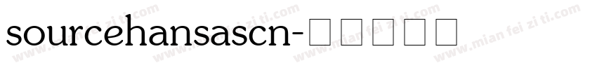 sourcehansascn字体转换