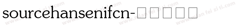 sourcehansenifcn字体转换