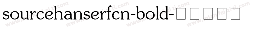 sourcehanserfcn-bold字体转换