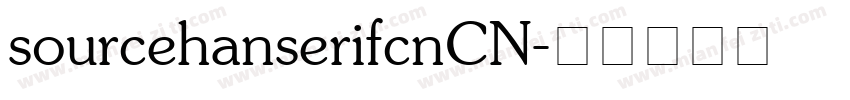 sourcehanserifcnCN字体转换