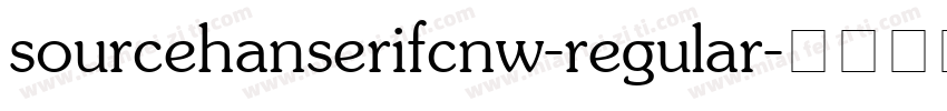sourcehanserifcnw-regular字体转换