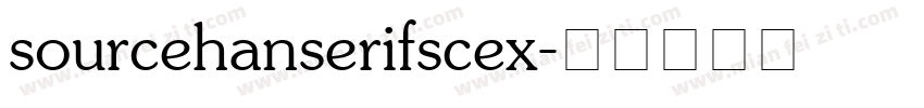 sourcehanserifscex字体转换