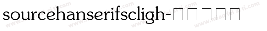 sourcehanserifscligh字体转换