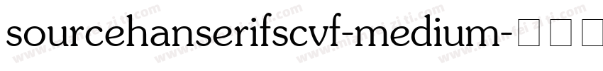 sourcehanserifscvf-medium字体转换
