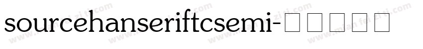 sourcehanseriftcsemi字体转换