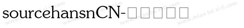 sourcehansnCN字体转换
