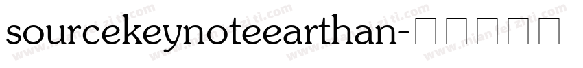 sourcekeynoteearthan字体转换