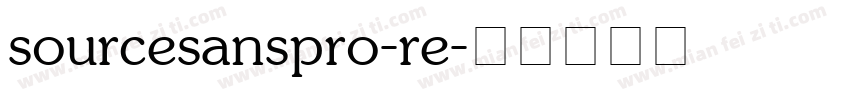 sourcesanspro-re字体转换