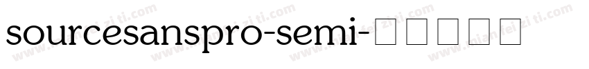 sourcesanspro-semi字体转换