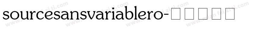sourcesansvariablero字体转换