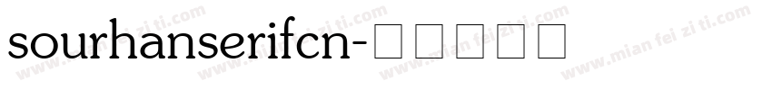 sourhanserifcn字体转换