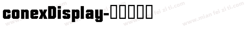 conexDisplay字体转换