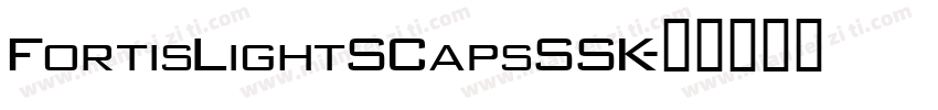 FortisLightSCapsSSK字体转换