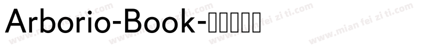 Arborio-Book字体转换