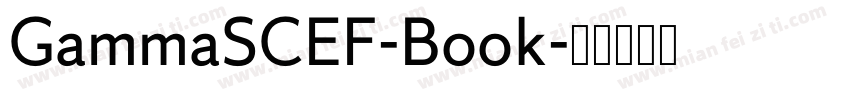 GammaSCEF-Book字体转换