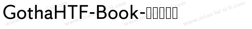 GothaHTF-Book字体转换