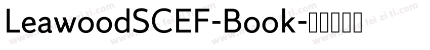 LeawoodSCEF-Book字体转换