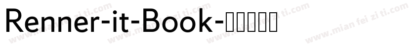 Renner-it-Book字体转换