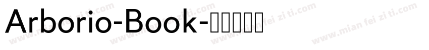 Arborio-Book字体转换