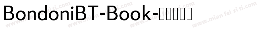 BondoniBT-Book字体转换