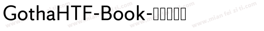 GothaHTF-Book字体转换