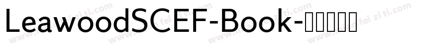 LeawoodSCEF-Book字体转换